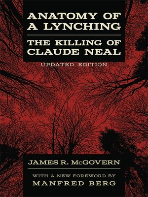 cover image of Anatomy of a Lynching